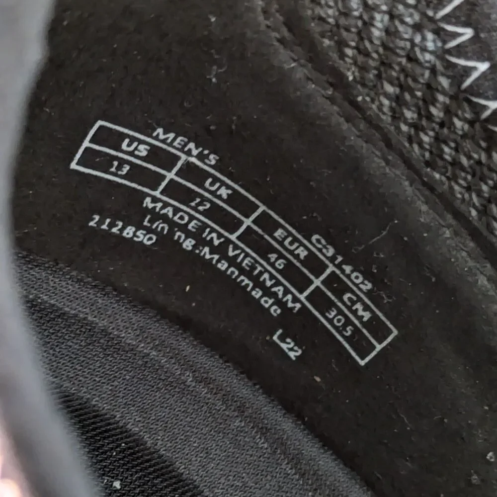 Cole Haan C31402 Generation Zerogrand Gray Black Mens 13 Oxford Sneaker Shoes